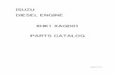 ISUZU DIESEL ENGINE 6HK1 XAGD01 PARTS CATALOG
