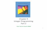 Chapter 9 Integer Programming Part 2 - ieu.edu.tr