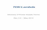 Glossary of Terms by TDK-Lambda