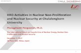 HRD Activities in Nuclear Non-Proliferation and Nuclear ...