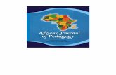 African Journal of Pedagogy AFRICAN JOURNAL OF PEDAGOGY