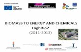 BIOMASS TO ENERGY AND CHEMICALS HighBio2