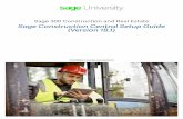 Sage Construction Central Setup Guide (Version 18.1)