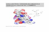 COLLECTIVE VARIABLES MODULE Reference manual for LAMMPS