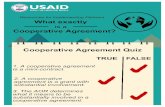 Cooperative Agreement Quiz - USAID