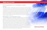 Microplastics in bottled water - Thermo Fisher Scientific