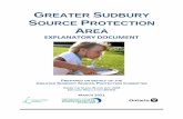 GREATER SUDBURY SOURCE PROTECTION AREA