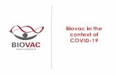 Biovac in the context of COVID-19