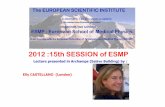 2012:15thSESSION of ESMP