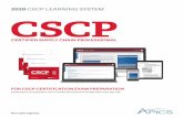 2020 CSCP LEARNING SYSTEM