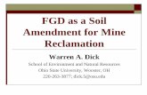 FGD as a Soil Amendment for Mine Reclamation