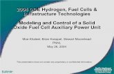 Modeling and Control of a Solid Oxide Fuel Cell Auxiliary ...