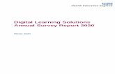 Digital Learning Solutions Annual Survey Report 2020