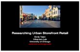 Researching Urban Storefront Retail