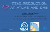 tt+X production at ATLAS and cms