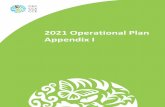 2021 Operational Plan Appendix I