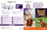 VETERINARY BLOOD GLUCOSE METER Calibrated for animals ...