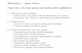 MATH4321 | Game Theory Topic One: Zero-sum games and ...