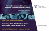 Evaluating Risk: Who Needs to Know What, When & How Do You ...