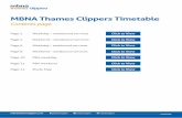 MBNA Thames Clippers Timetable