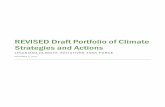 REVISED Draft Portfolio of Climate Strategies and Actions