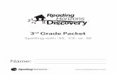 3rd Grade Packet - Reading Horizons