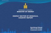 ENERGY SECTOR OF MONGOLIA, COUNTRY REPORT