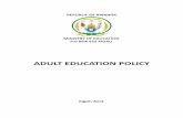 REPUBLIC OF RWANDA MINISTRY OF EDUCATION P.O BOX 622 …