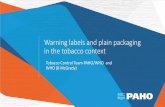 Warning labels and pali packaging in the tobacco context