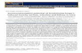 Immunostimulatory potential of Aristolochia longa
