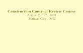 Construction Contract Review Course