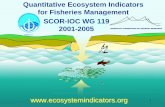 SCOR/IOC WG 119 Ecosystem Indicators