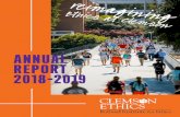 ANNUAL REPORT 2018-2019 - Clemson University