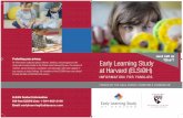 Early Learning Study at Harvard (ELS@H)