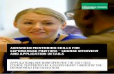 ADVANCED MENTORING SKILLS FOR EXPERIENCED MENTORS – …