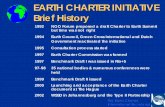 EARTH CHARTER INITIATIVE Brief History