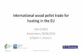 International wood pellet trade for heating in the EU