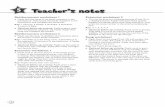 5 Teacher’s notes x