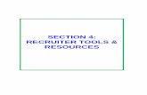 SECTION 4: RECRUITER TOOLS & RESOURCES
