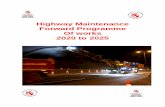 Highway Maintenance Forward Programme Of works 2020 to 2025