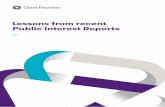 Lessons from Public Interest Reports - Grant Thornton UK LLP