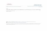 Medication Reconciliation in Primary Care Setting