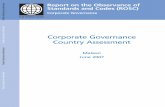 CorporateGovernance CountryAssessment - World Bank