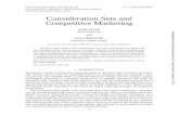 Consideration Sets and Competitive Marketing