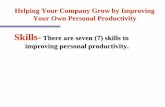 Skills- There are seven (7) skills to improving personal ...