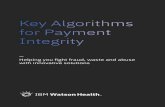 Key Algorithms for Payment Integrity
