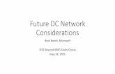 Future DC Network Considerations