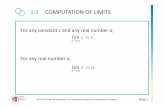 1.3 COMPUTATION OF LIMITS