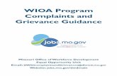 WIOA Program Complaints and Grievance Guidance - Missouri