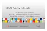 NSERC Funding in Canada - Physics